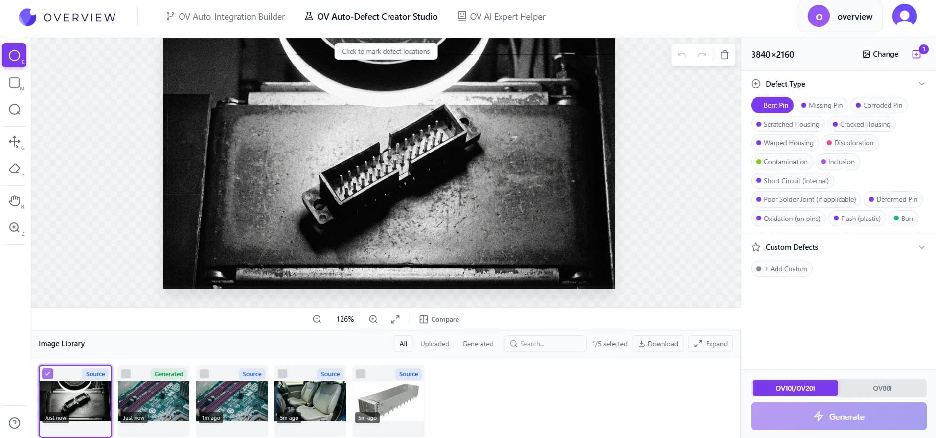 为您的产品AI建议的缺陷类型