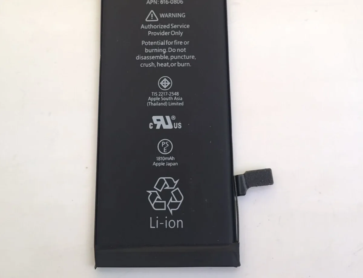 Vết thủng trên pin túi lithium, tham chiếu sạch