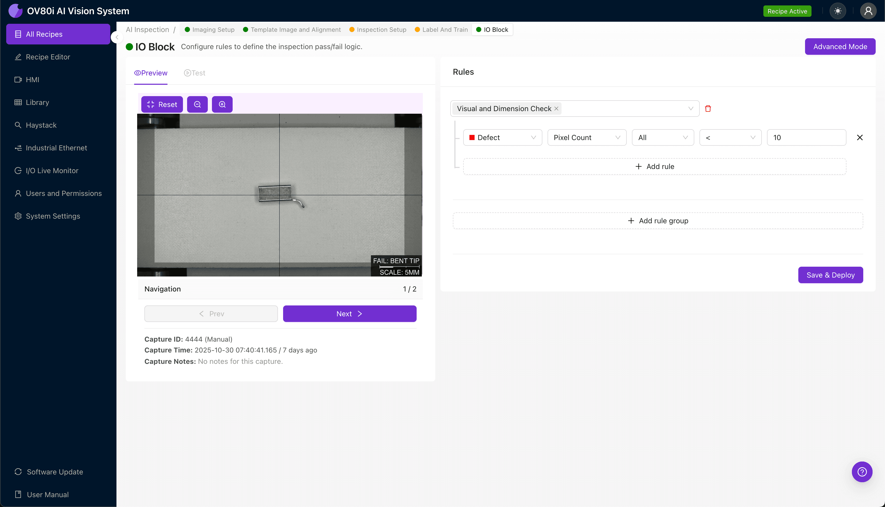 How to Detect Bent Connector Tails (Non-Coplanar) with AI Visual Inspection