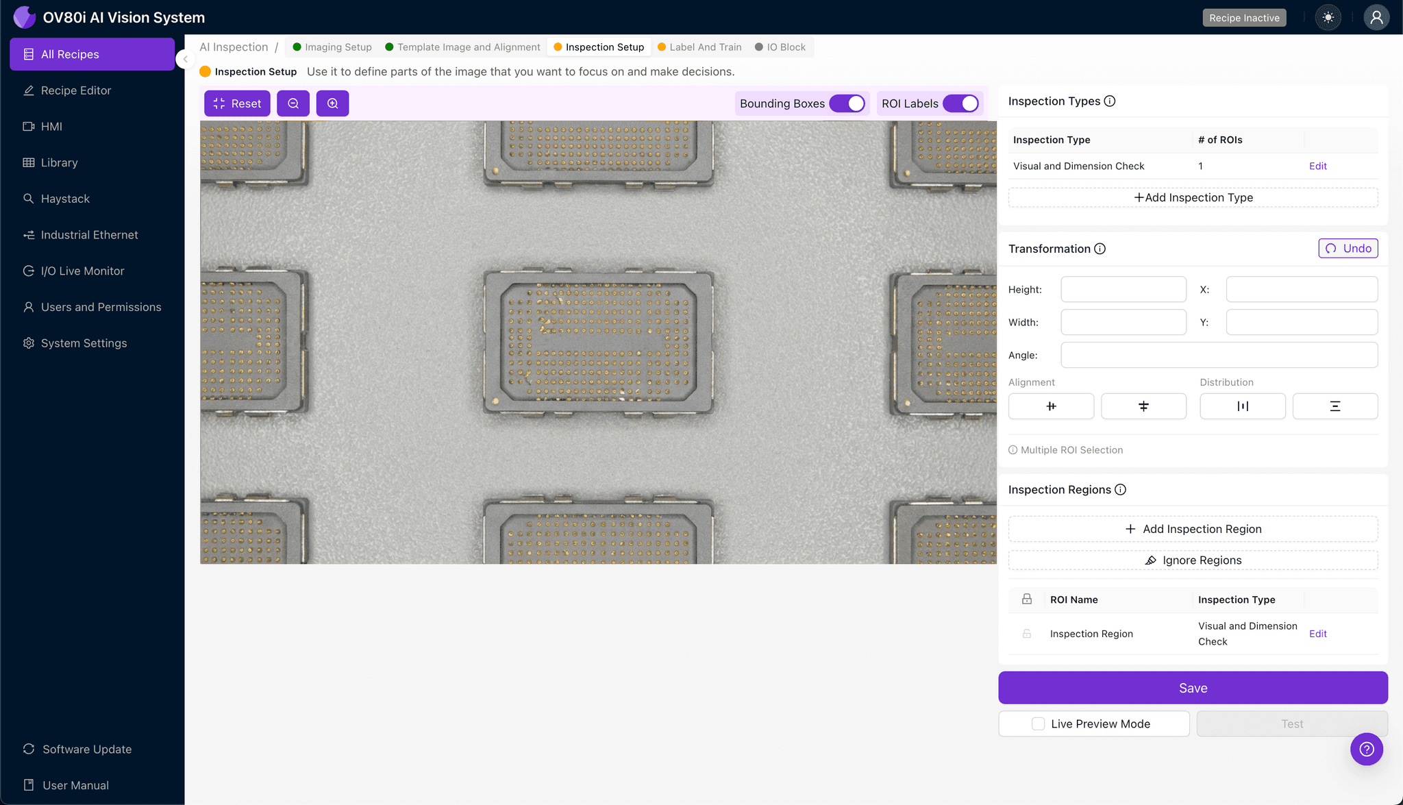 Data labeling interface for CPO socket defect classification