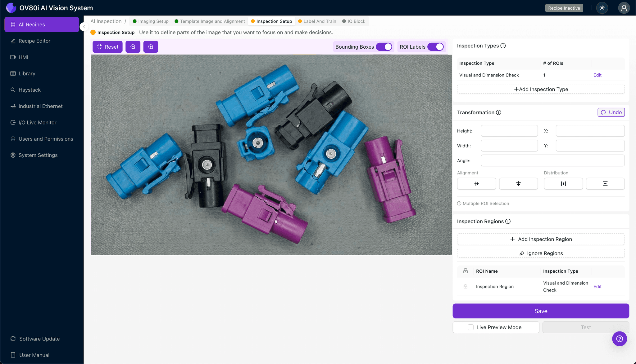 Data labeling interface for FAKRA connector defect classification