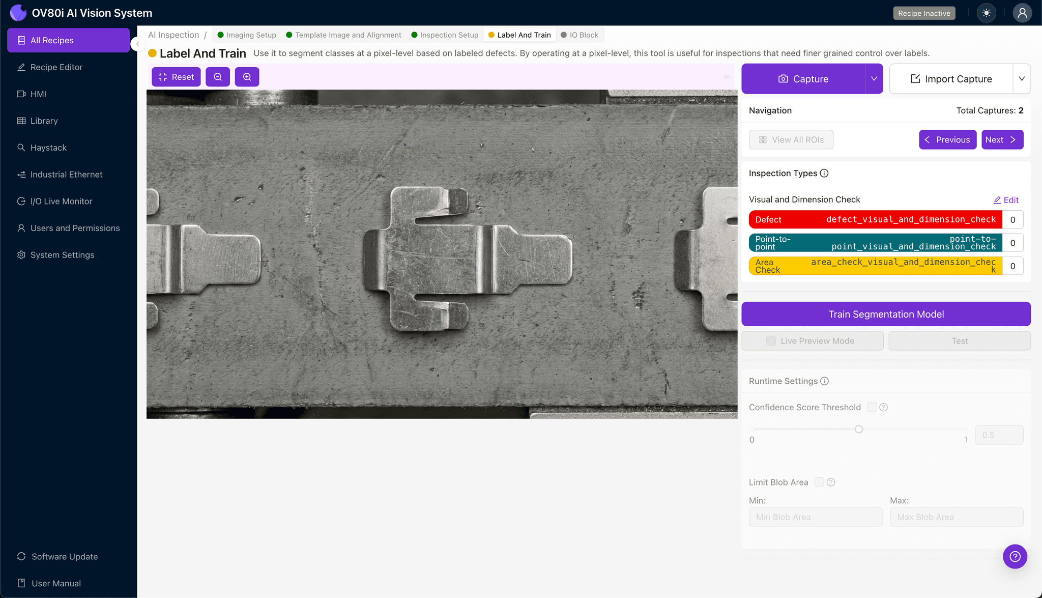 Configuración de reglas de pasa/falla para inspección automatizada de retorno elástico