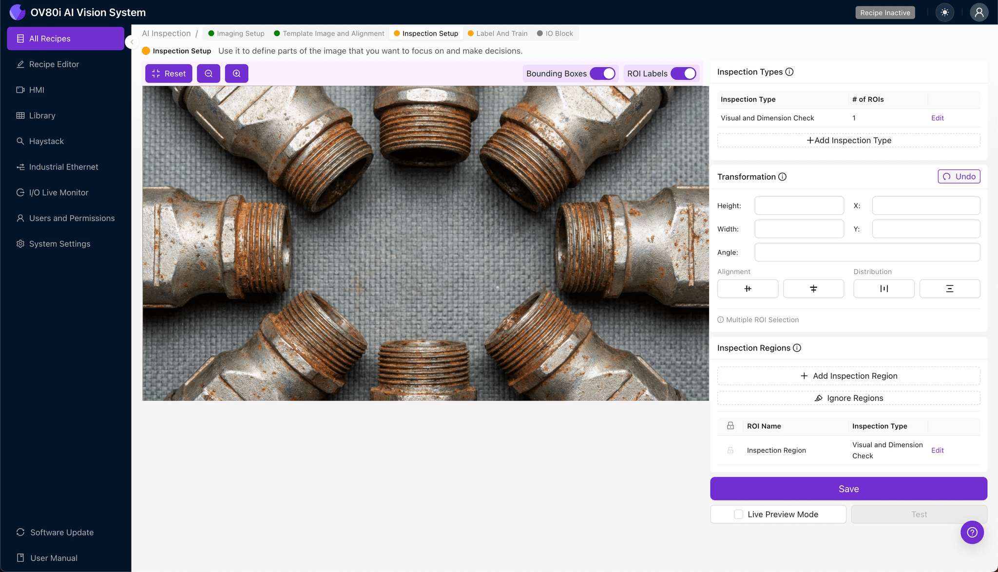 Labeling corrosion defects on IP67 backshell images