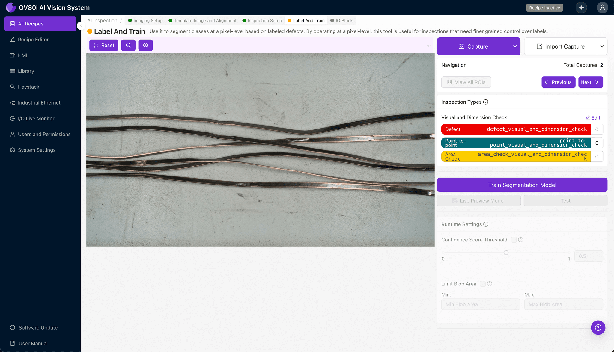 引线框架弯曲的自动通过/失败决策的规则配置