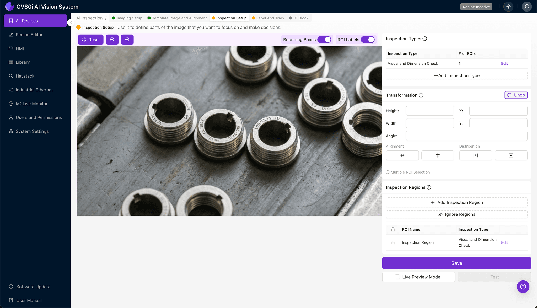 Data labeling interface showing good and bad keying alignment examples