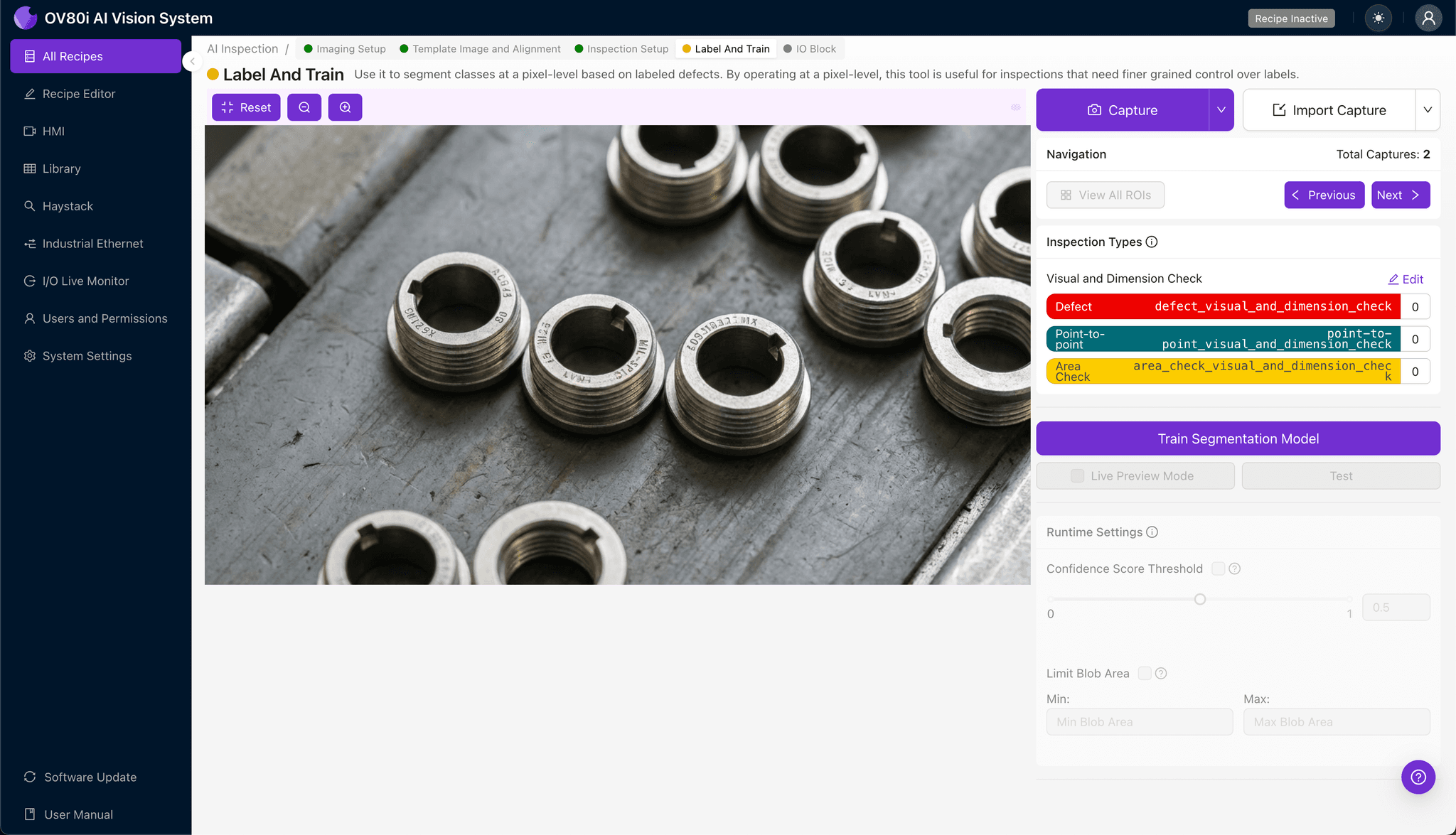 Rule configuration for automated pass/fail decisions on keying alignment