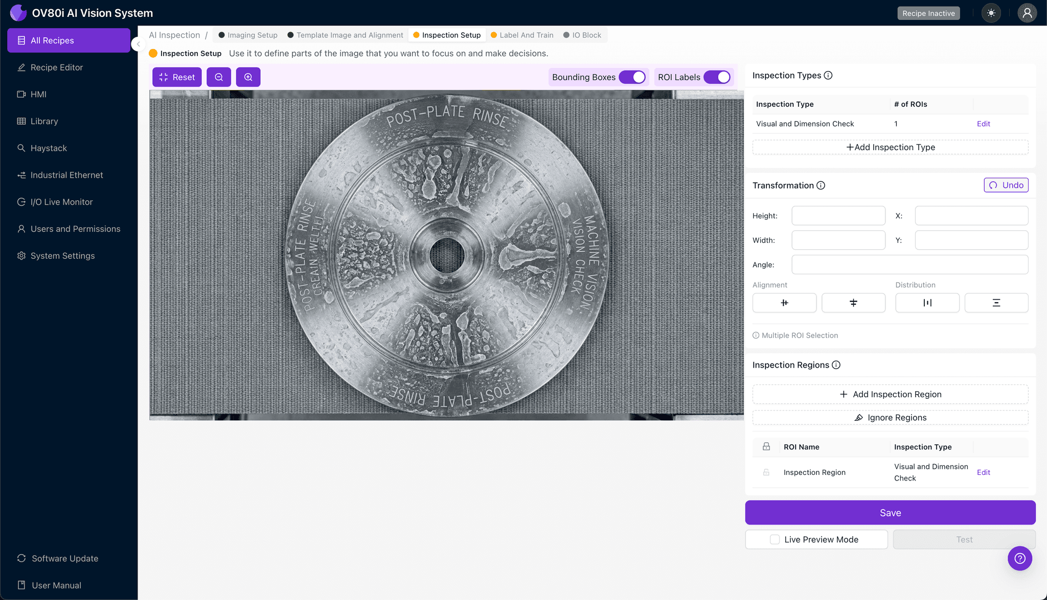 Labeling training data for dried water spot detection