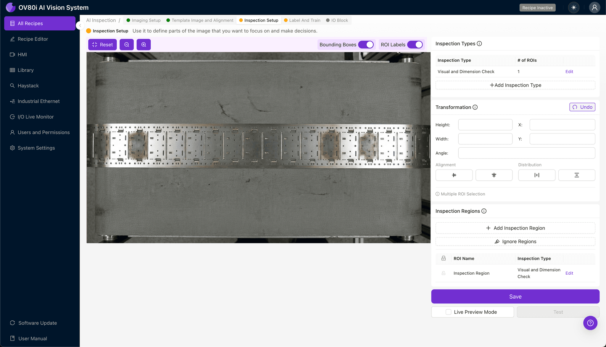 Data labeling interface showing good and bad shadow area examples