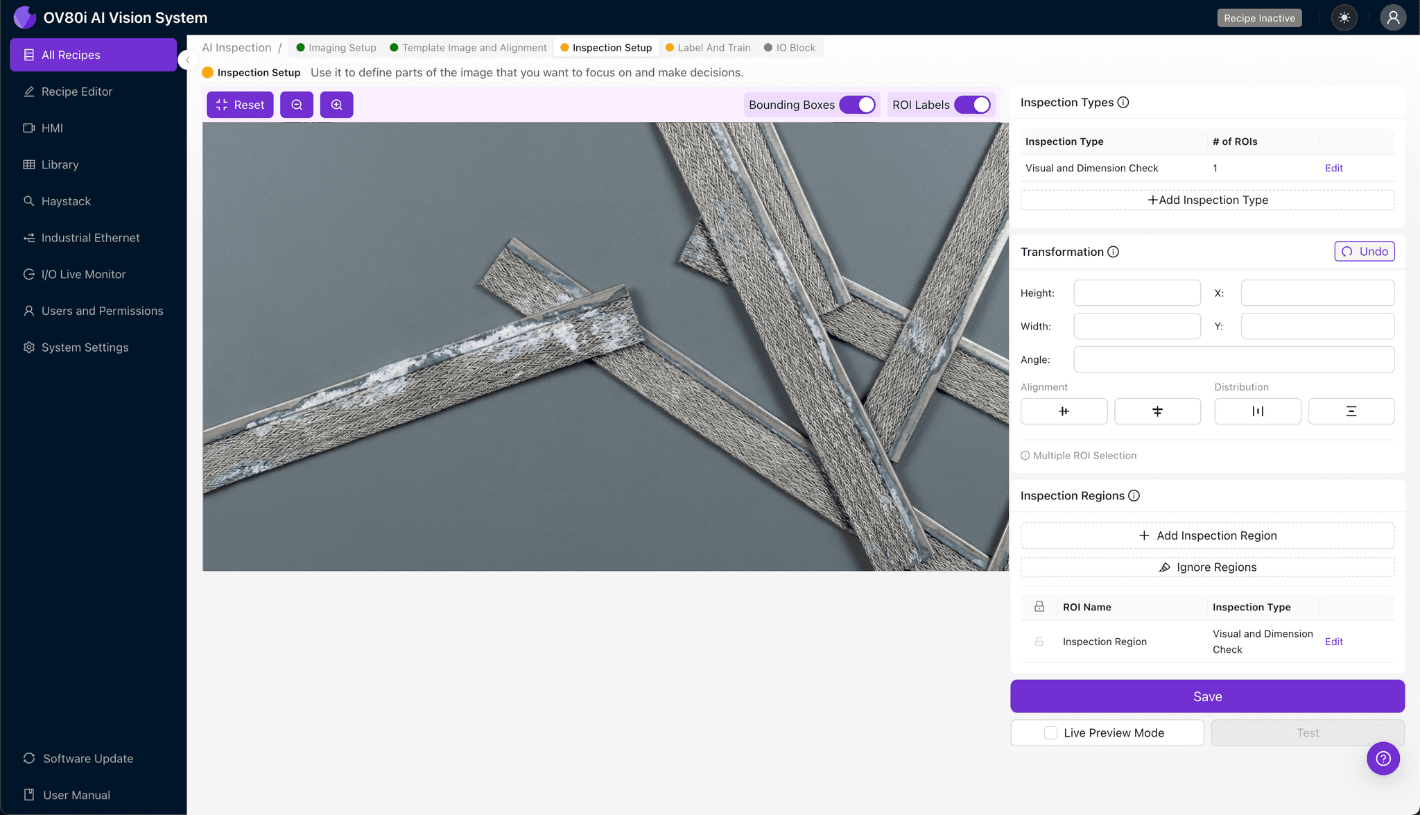 Labeling corrosion defects in RF shielding gasket images for AI training