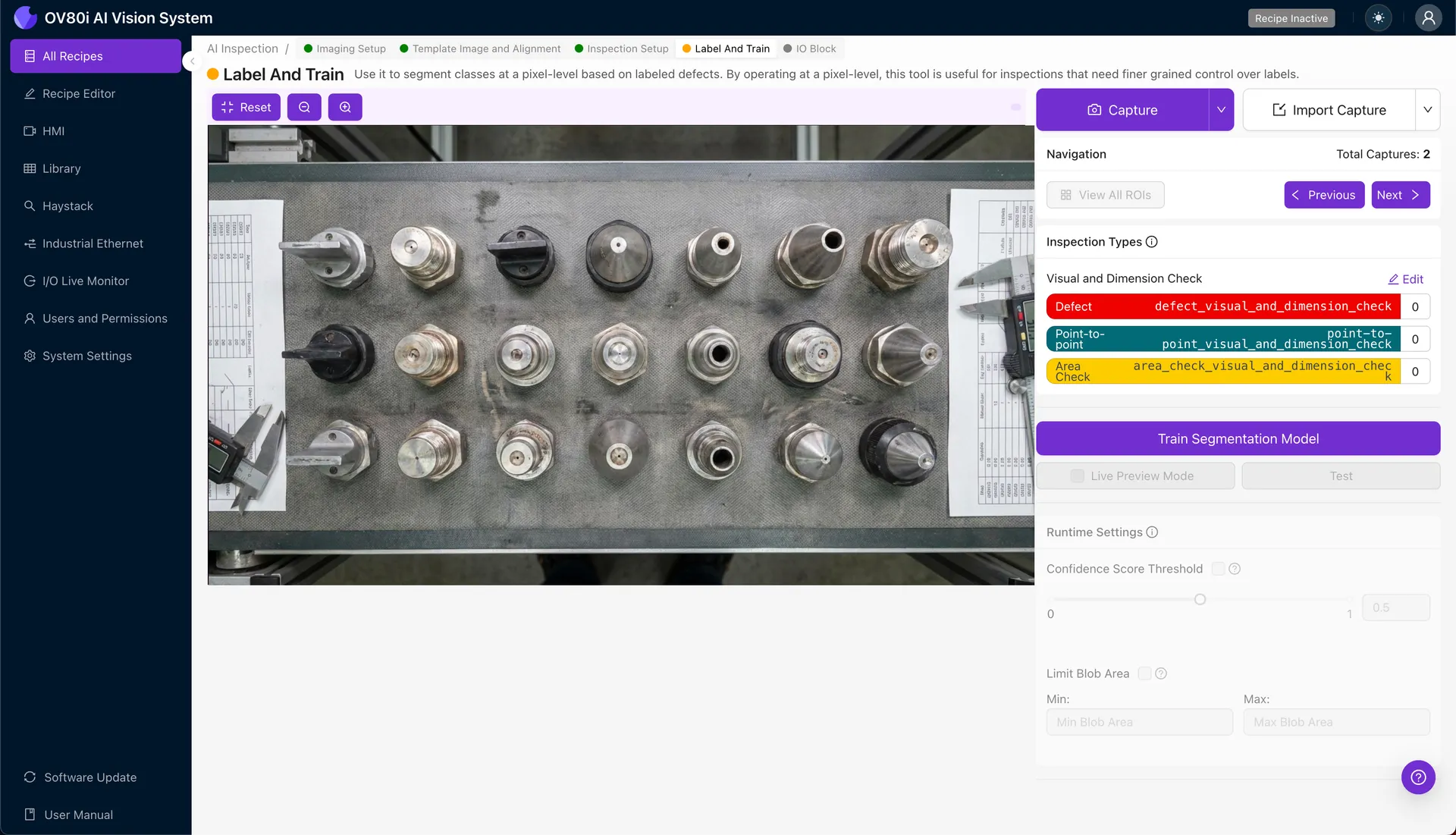 Labeling nozzle images as good or bad