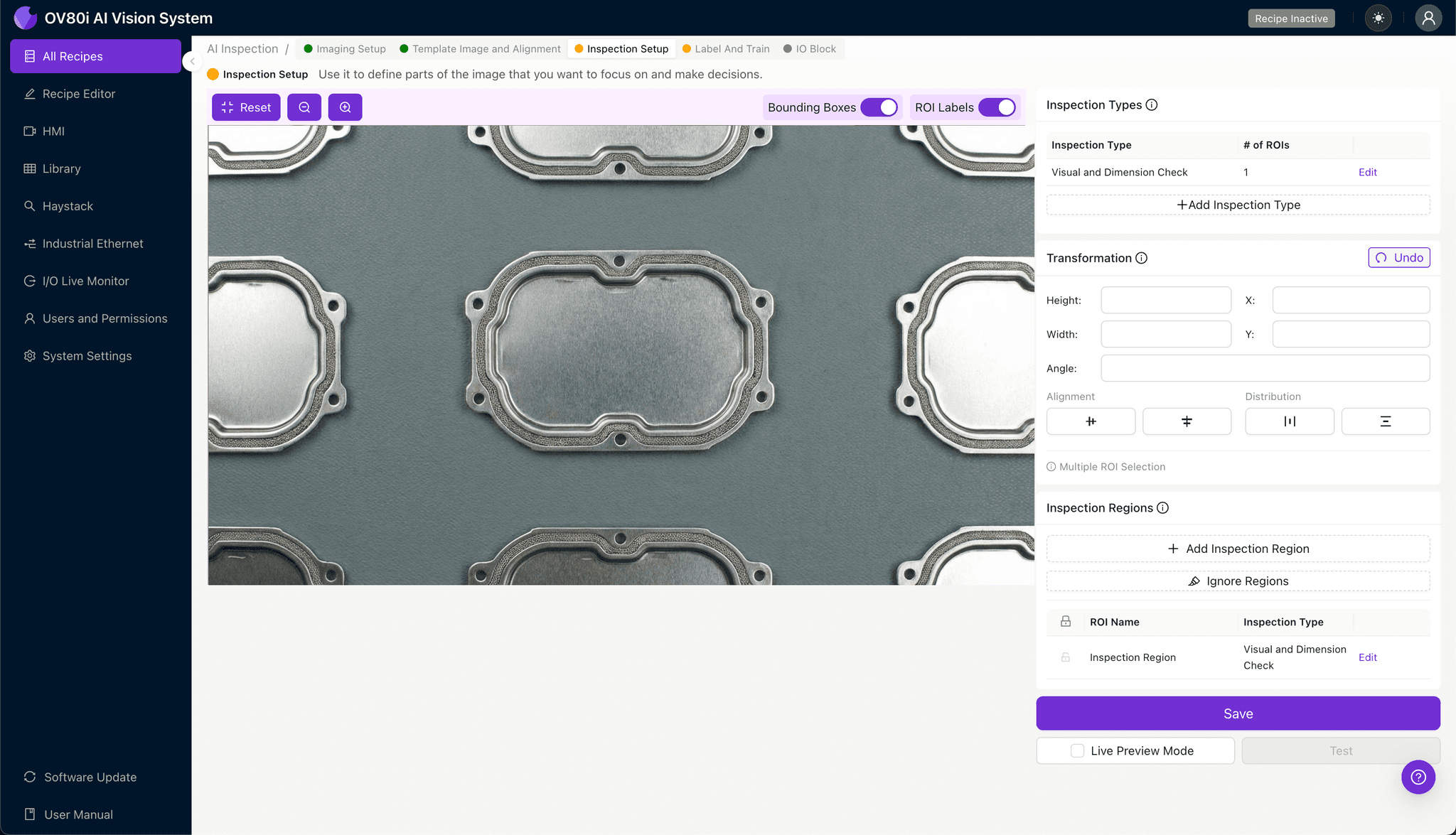 Etiquetado de defectos de marcas de acuñado para entrenamiento de IA