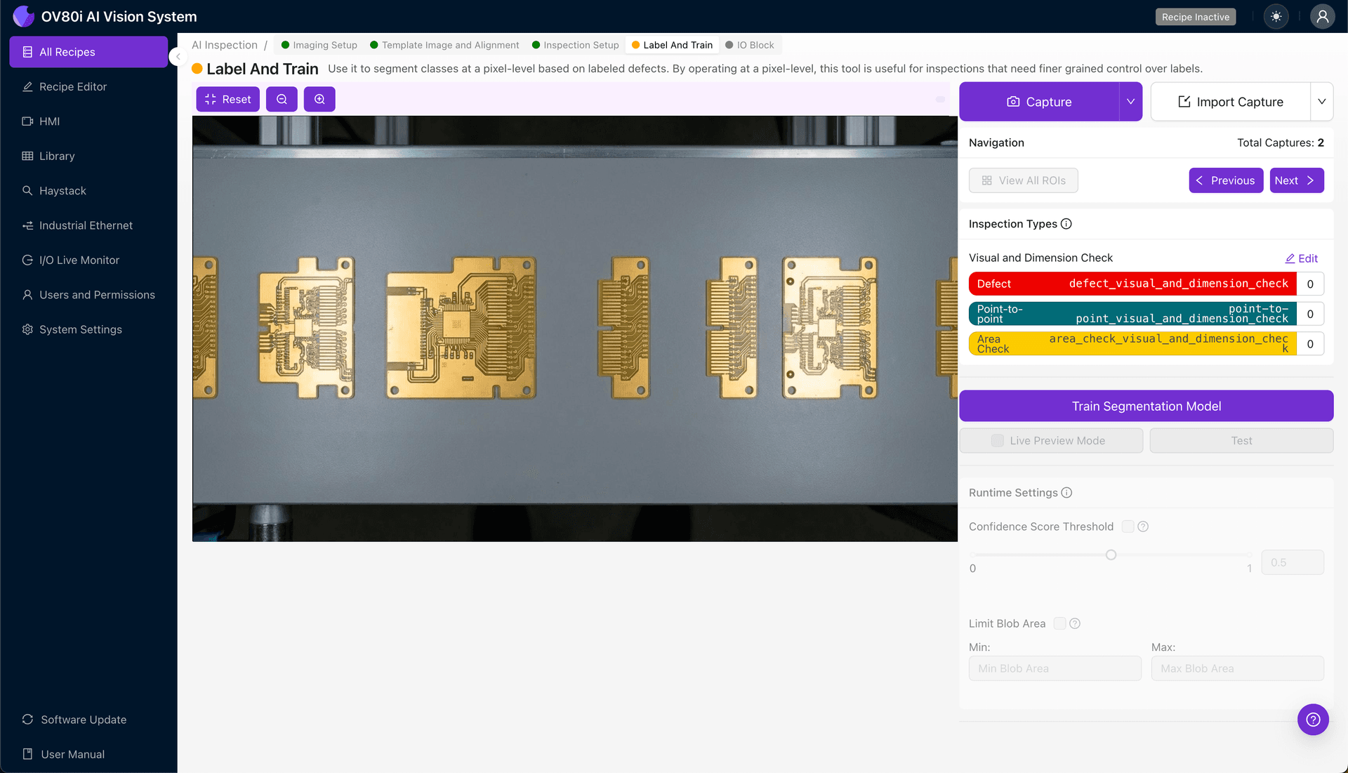 Labeling good vs bad plating examples