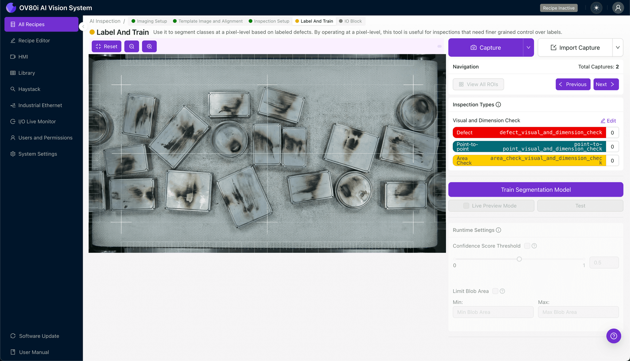 自动化柴油效应缺陷拒收的规则配置