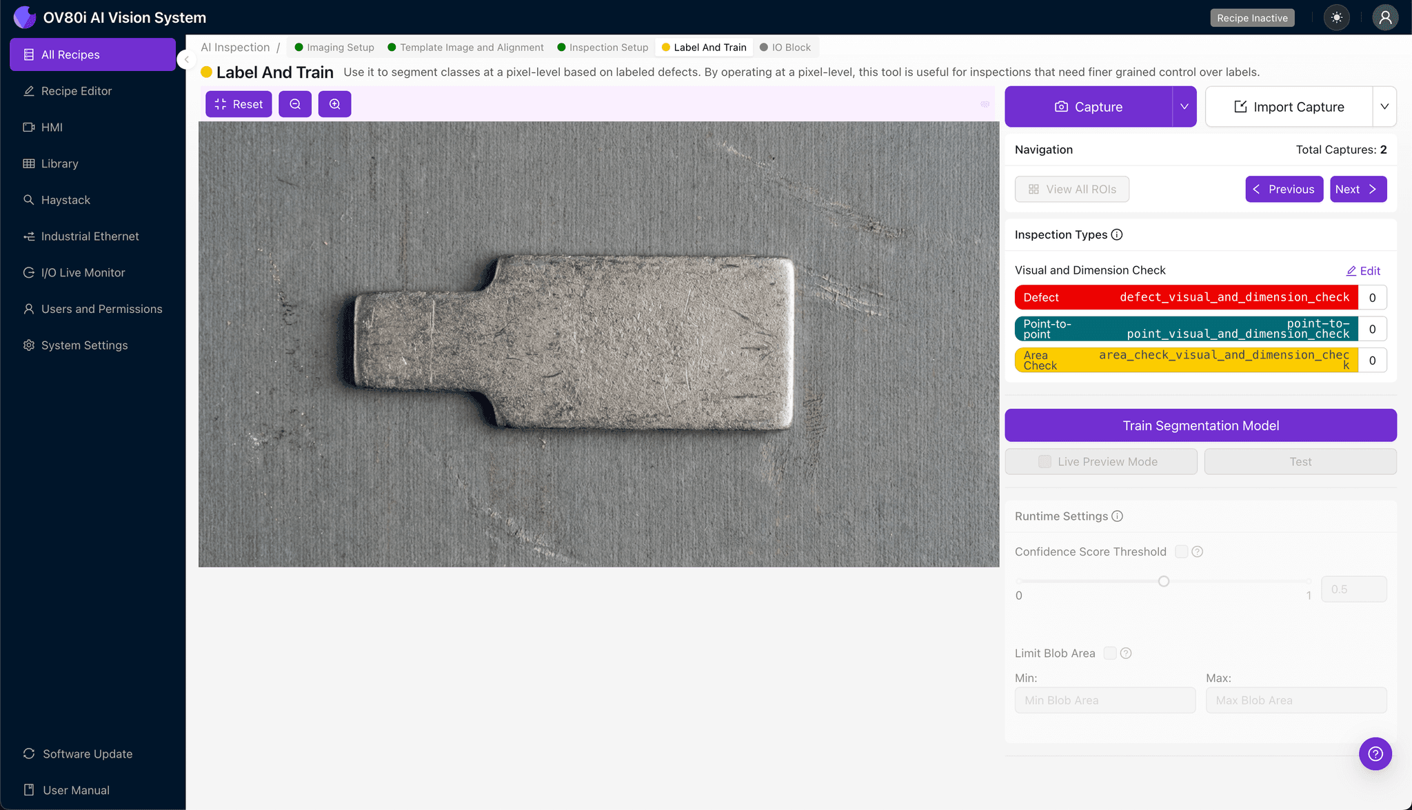 Pass/fail rules configuration for automated plating defect rejection