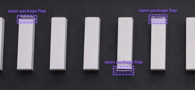 Inspección de Empaques con Solapa Abierta en una Línea de Cartón de Alta Velocidad - imagen del caso de estudio de Manufactura