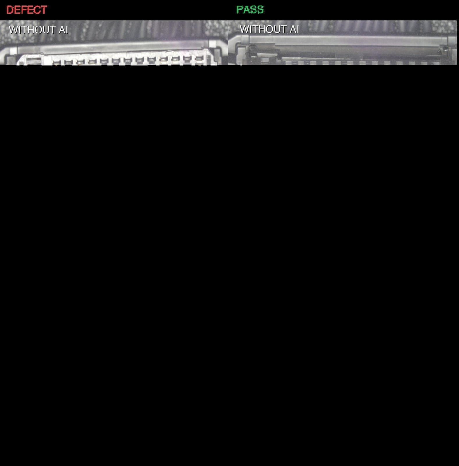 NAL Female Connector Bent Pin Inspection — ví dụ kiểm tra lỗi ngành Connectors