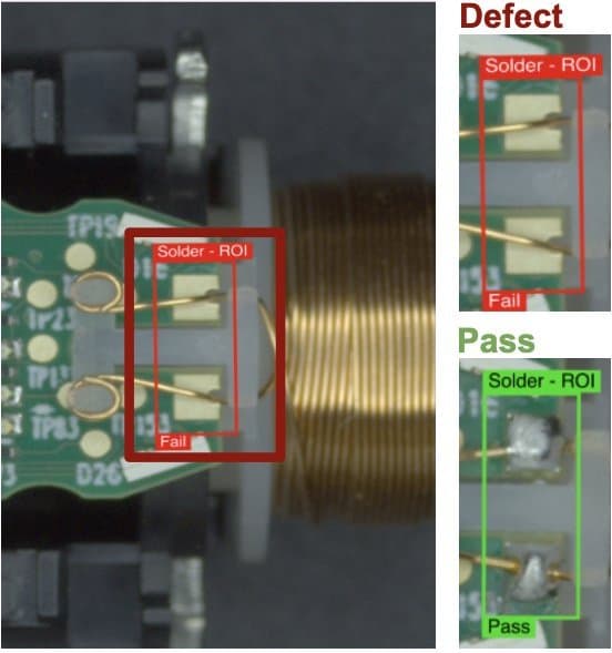 PCBA Solder Presence Defect Inspection — ví dụ kiểm tra lỗi ngành Electronics