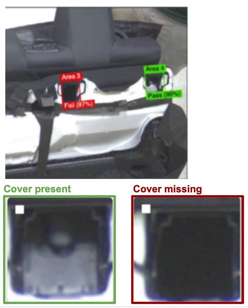 Seat Belt Cover Presence — ví dụ kiểm tra lỗi ngành Automotive