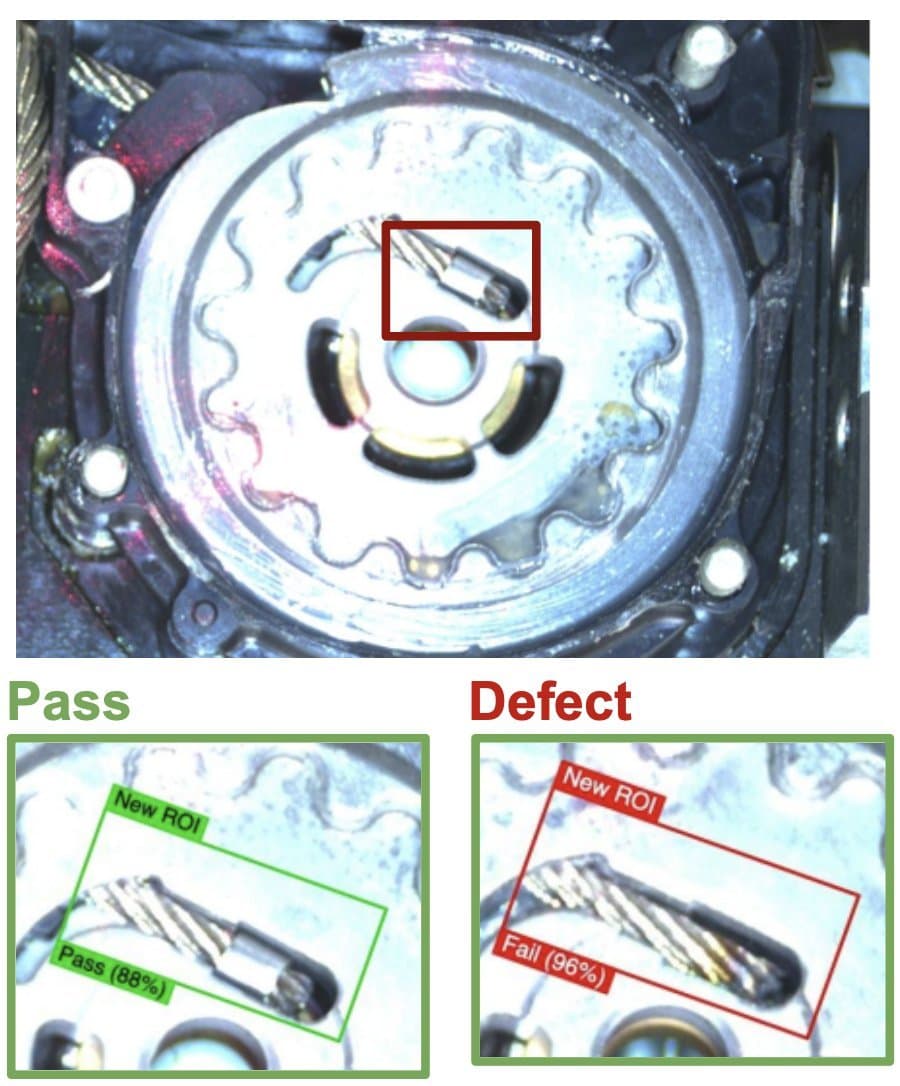 Winch Component Defect Inspection — ví dụ kiểm tra lỗi ngành Connectors