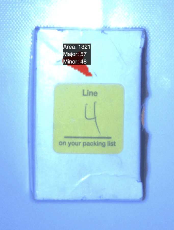 Package damage close-up