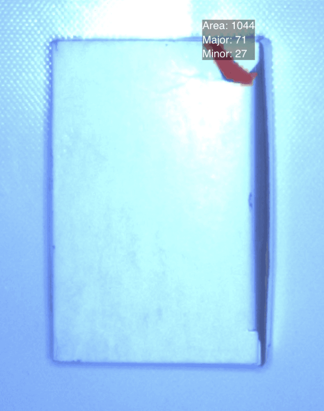 Package damage detail