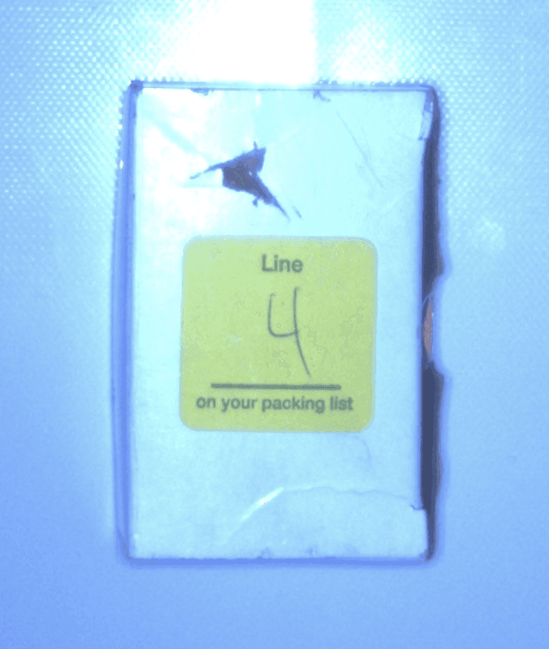 Puncture detection on package