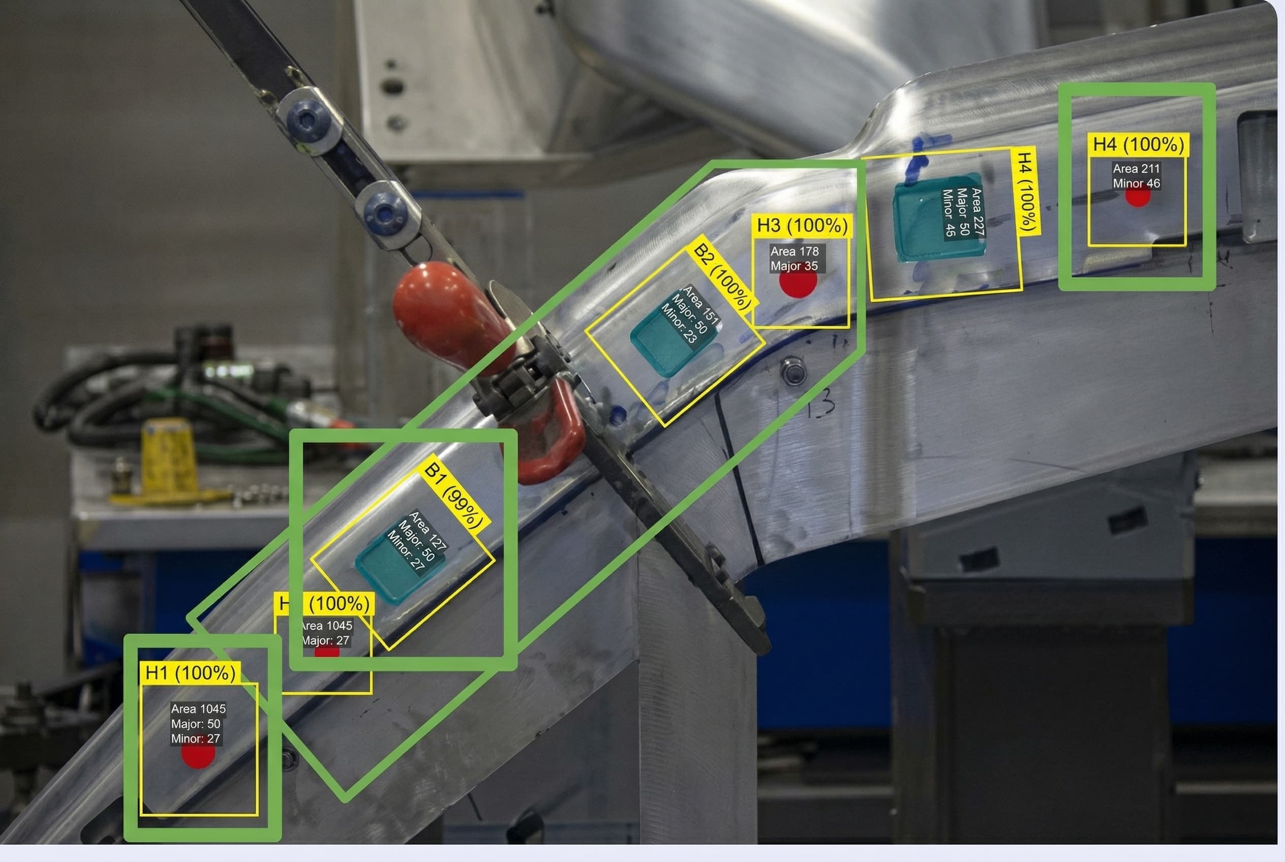 Multi-point manufacturing inspection