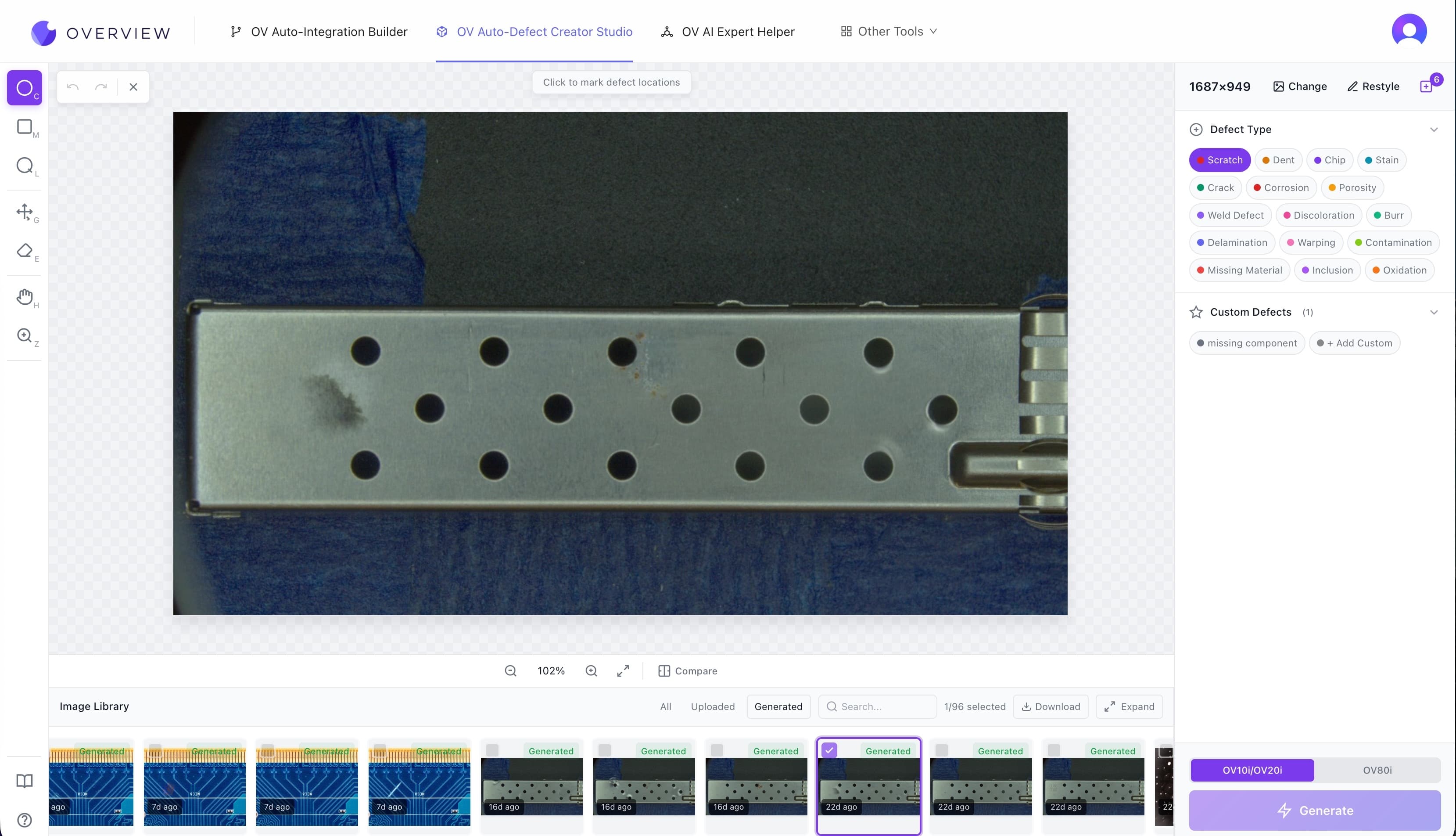 Studio tạo lỗi tự động của Overview