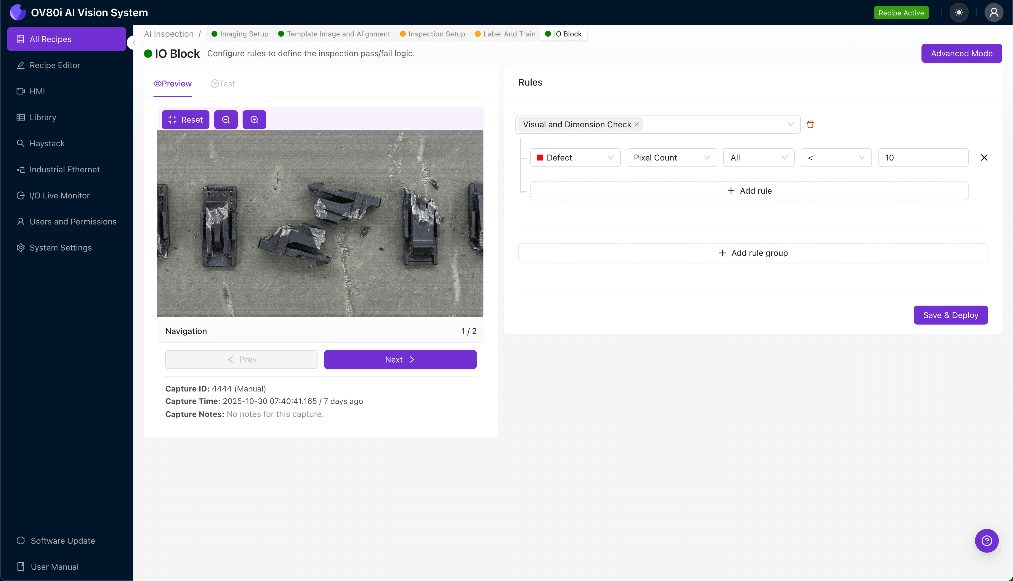 AI-powered visual inspection system detecting low-temperature brittleness failure in connector latches