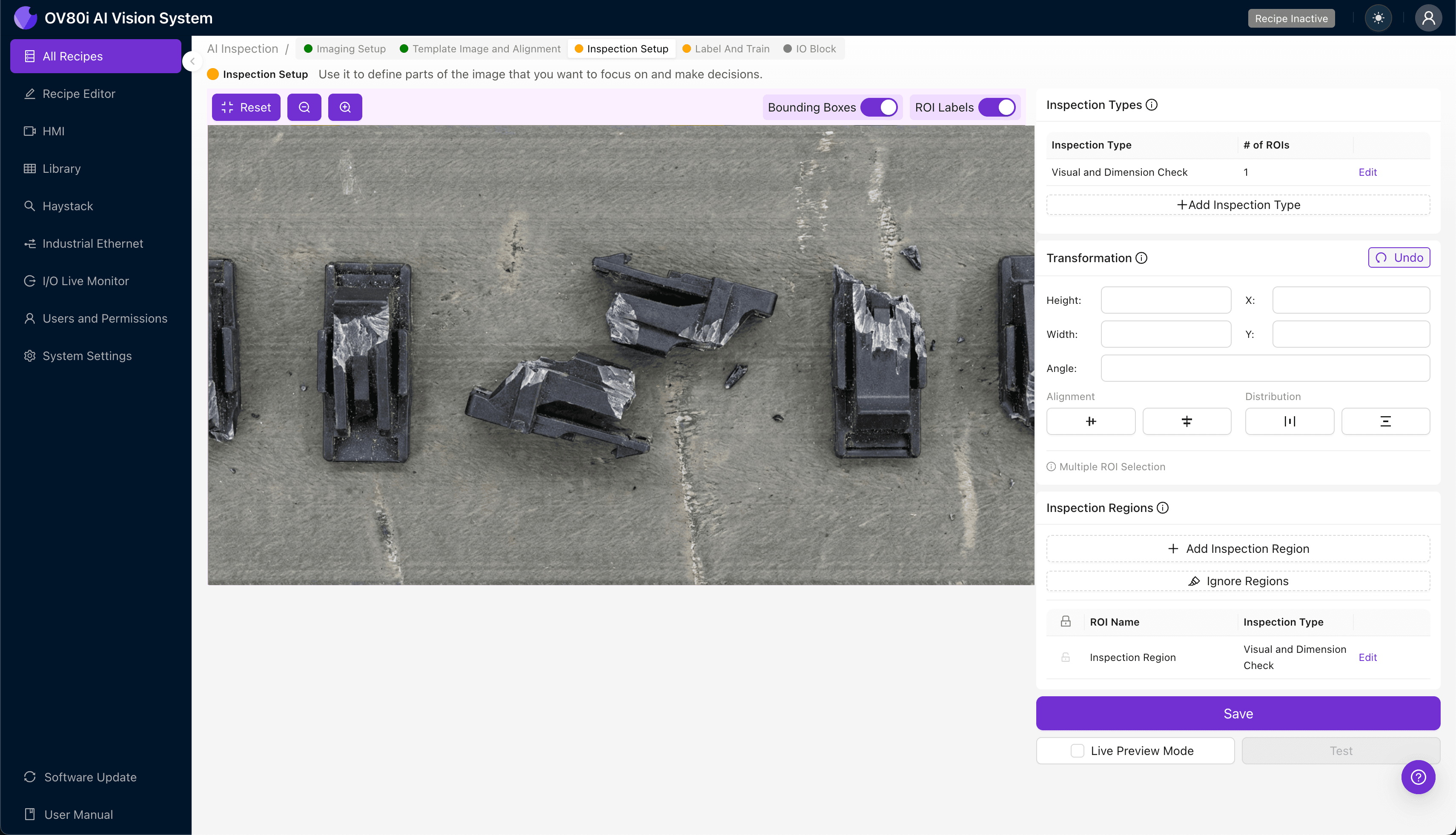 Data labeling interface showing good and defective connector latch examples