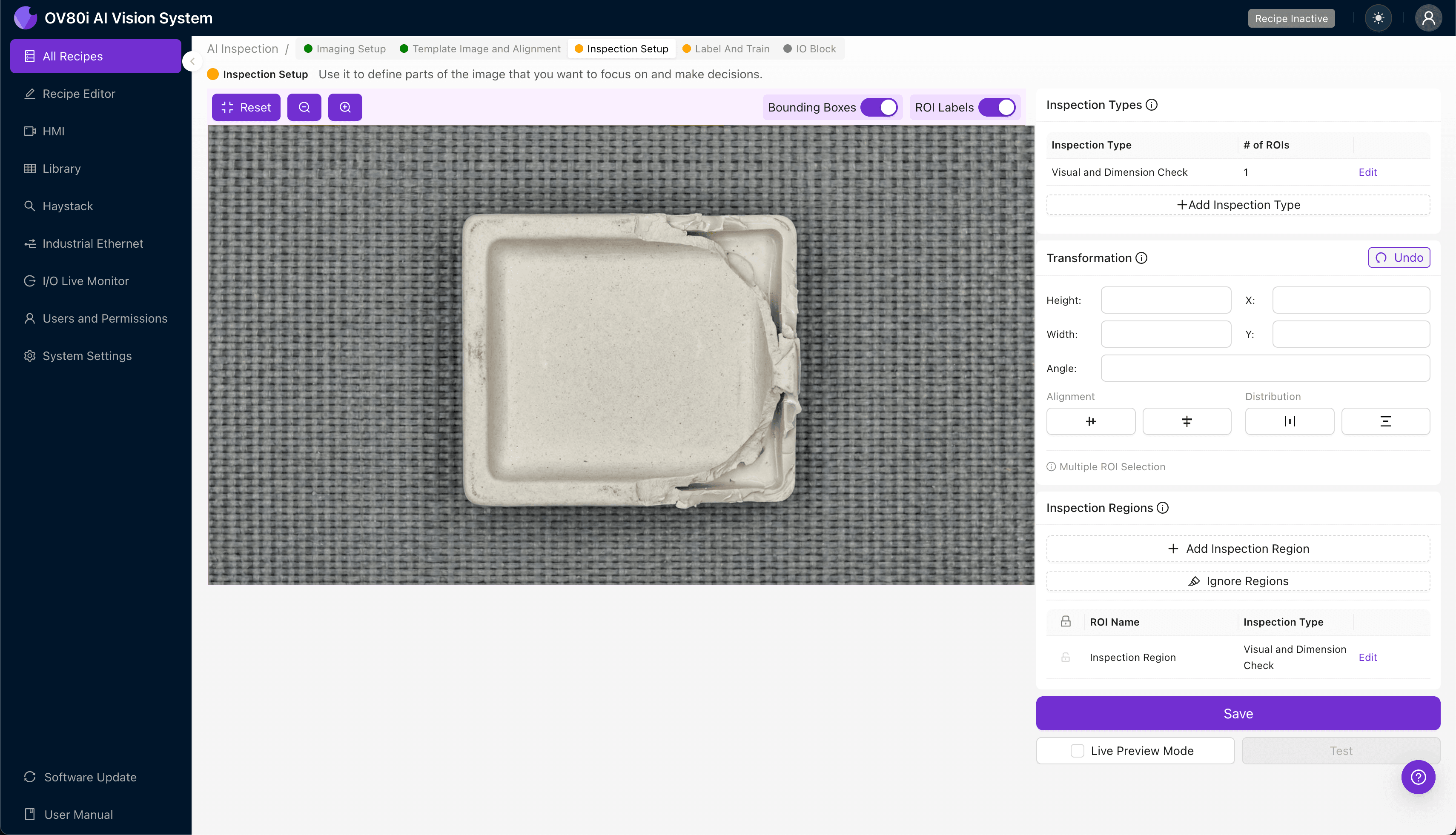 Labeling good and defective molded insulator images for AI training