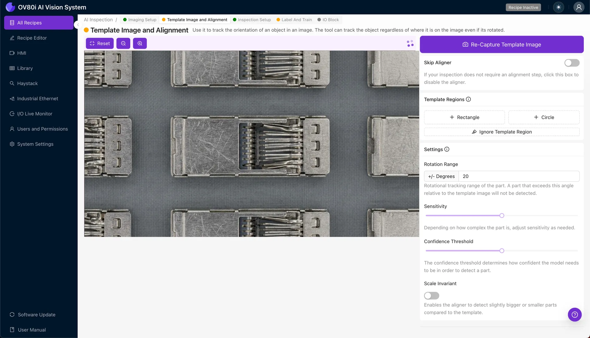 Template alignment configuration for QSFP-DD cage positioning