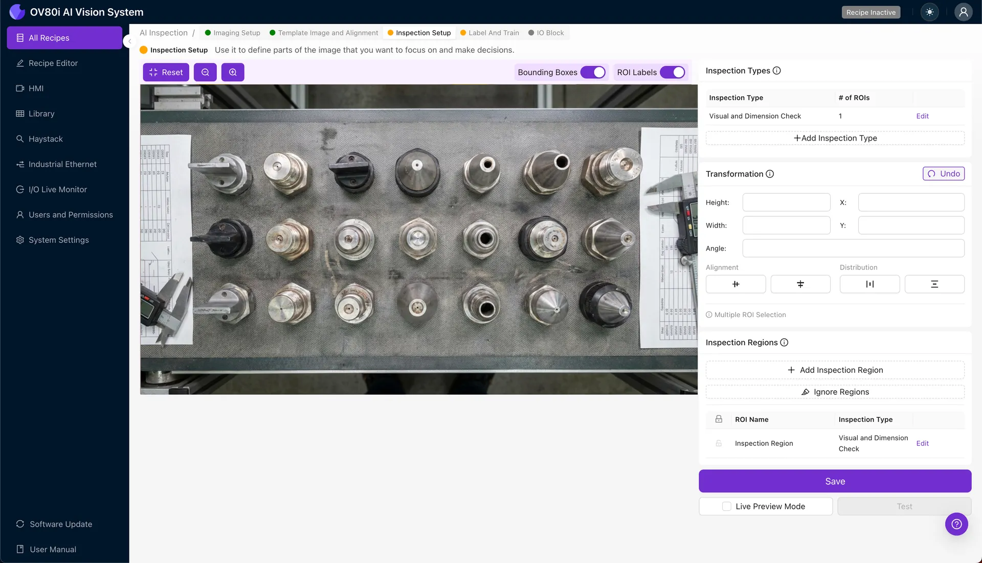 Spray nozzle inspection using Overview.ai
