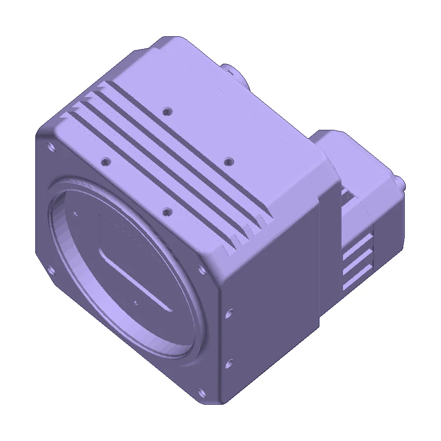 3D-Modell: 65-MP-10GigE-Industriekamera, M58-Anschluss