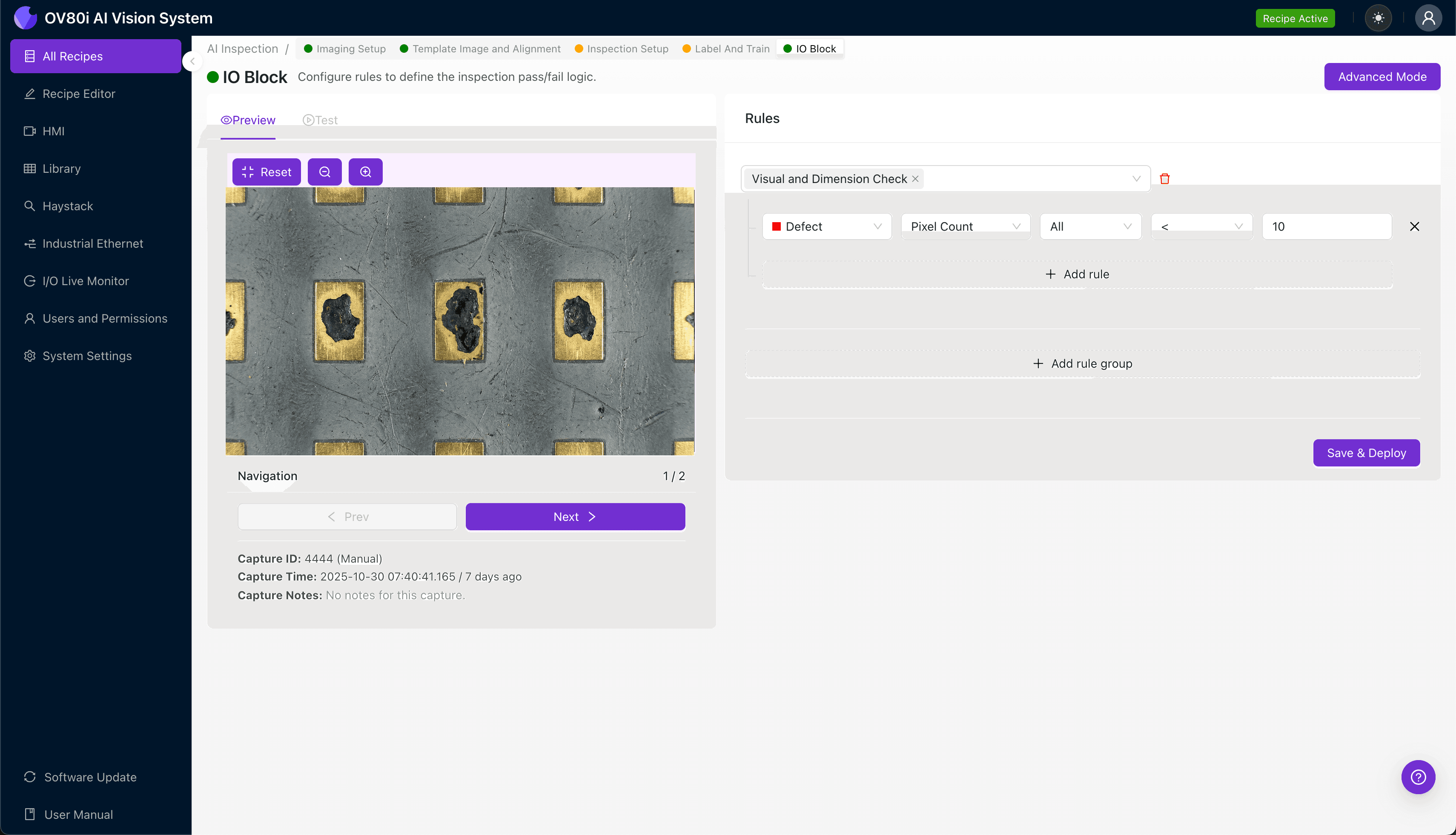 AI-powered visual inspection detecting black pad syndrome on surface mount pads