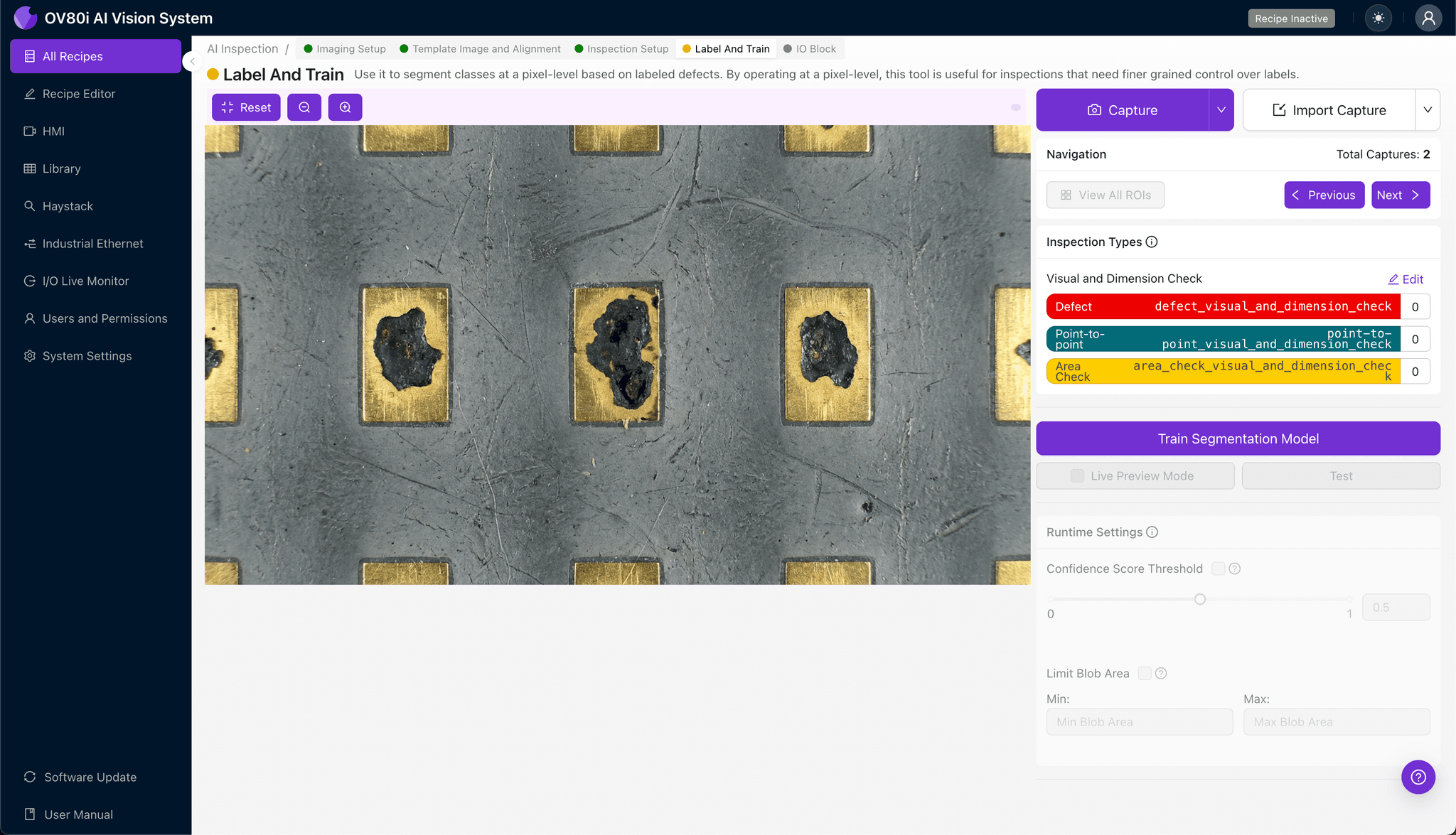 Pass/fail rule configuration for automated ENIG defect quality gates