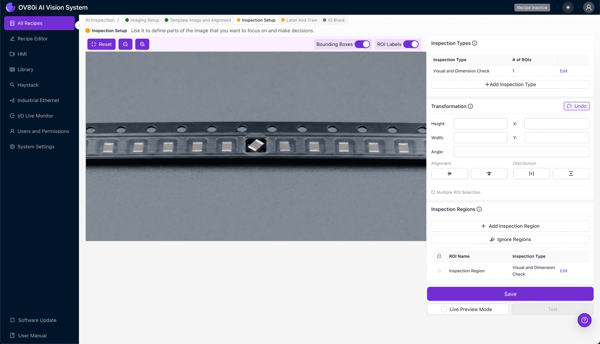 Data labeling interface showing good versus bad component seating examples