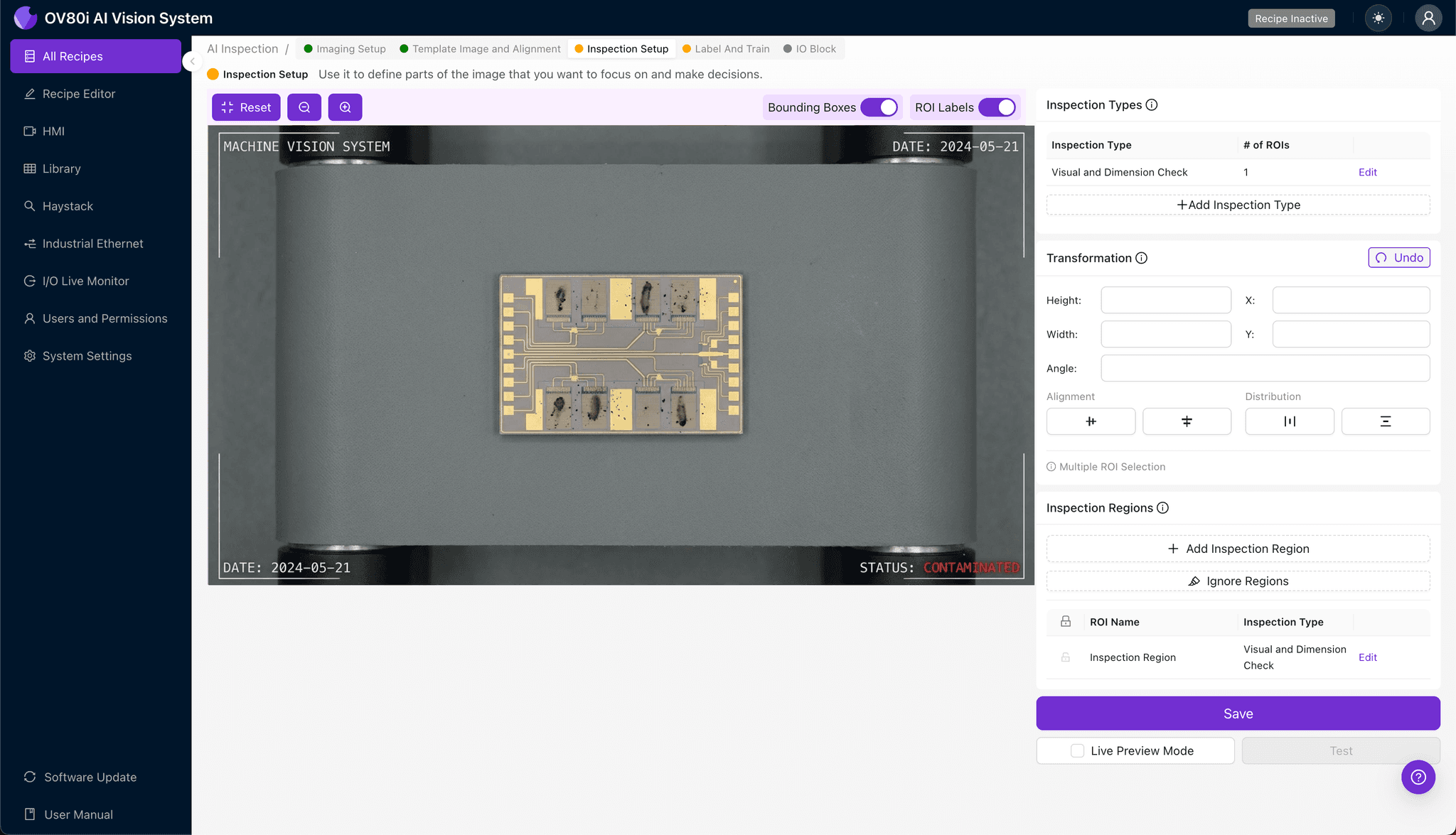 Labeling grating coupler images for AI training
