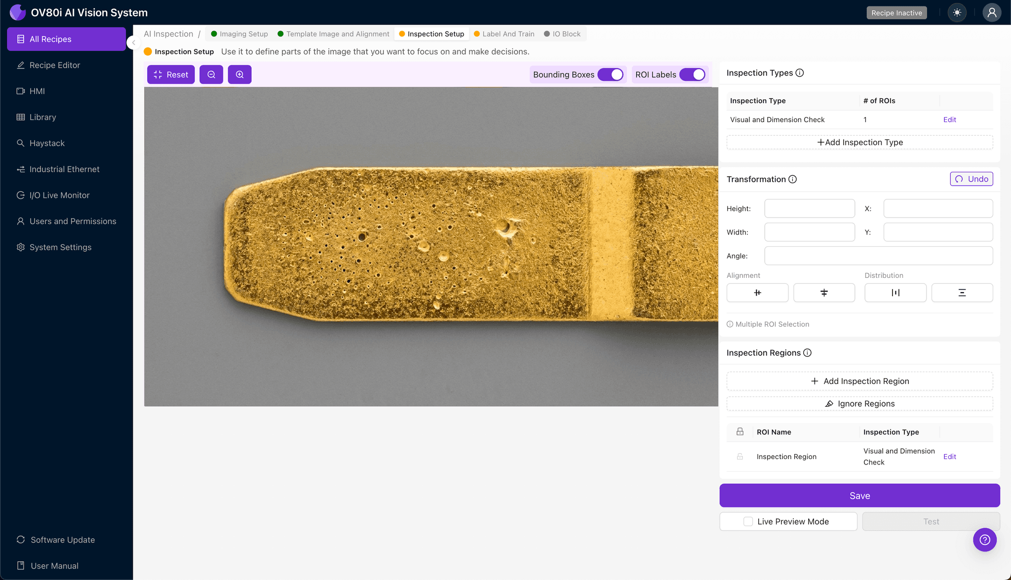 Labeling gold-plated contacts with porosity defects for AI training
