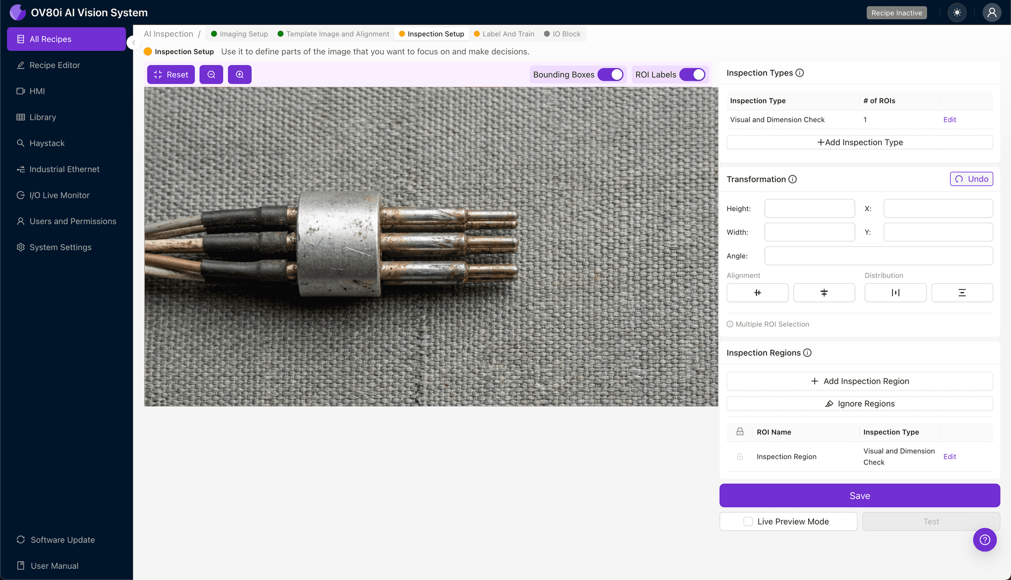 Labeling good and bad pogo-pin tip samples for AI training
