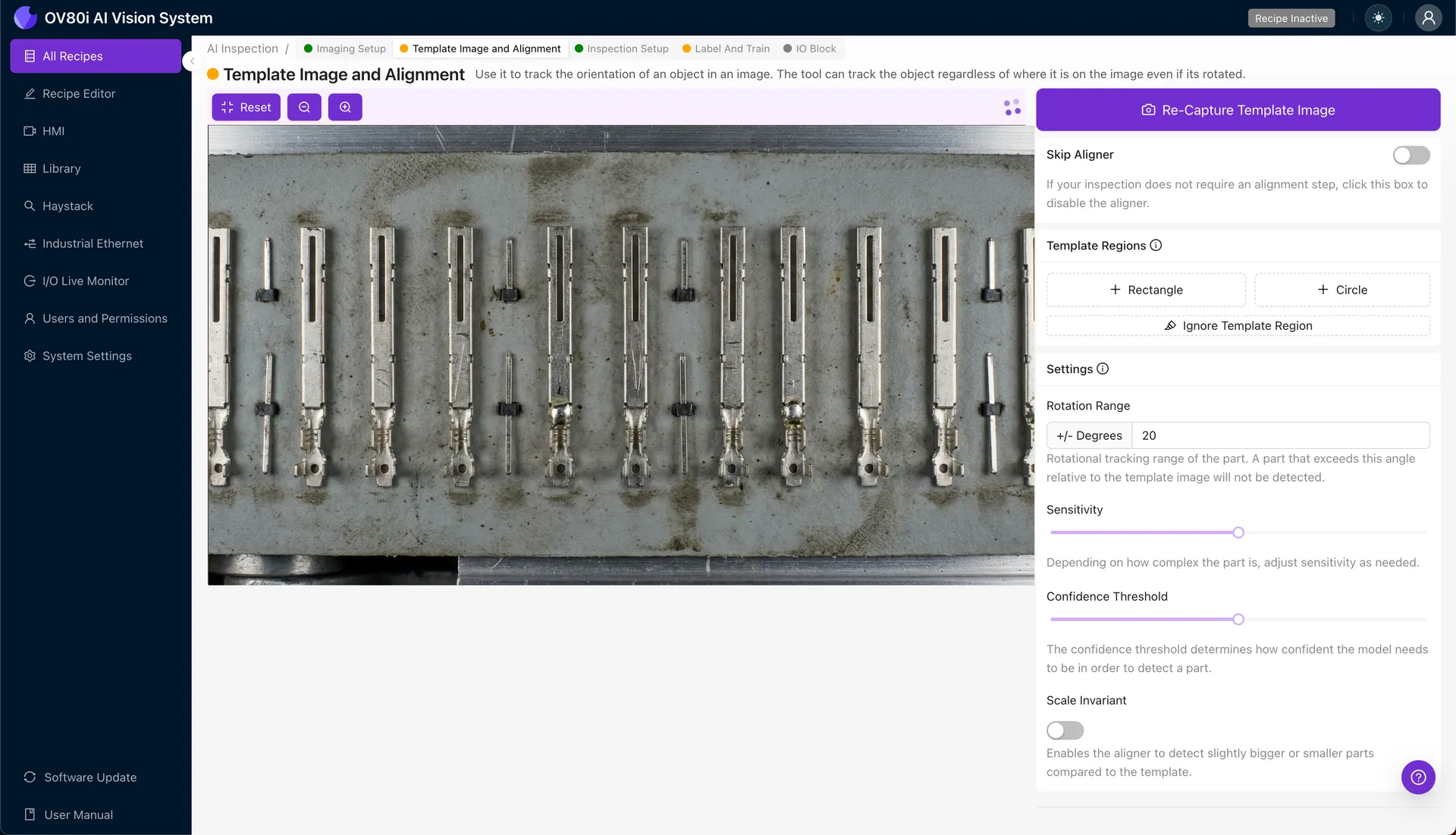 Alineación de imagen y ubicación en unidad dorada