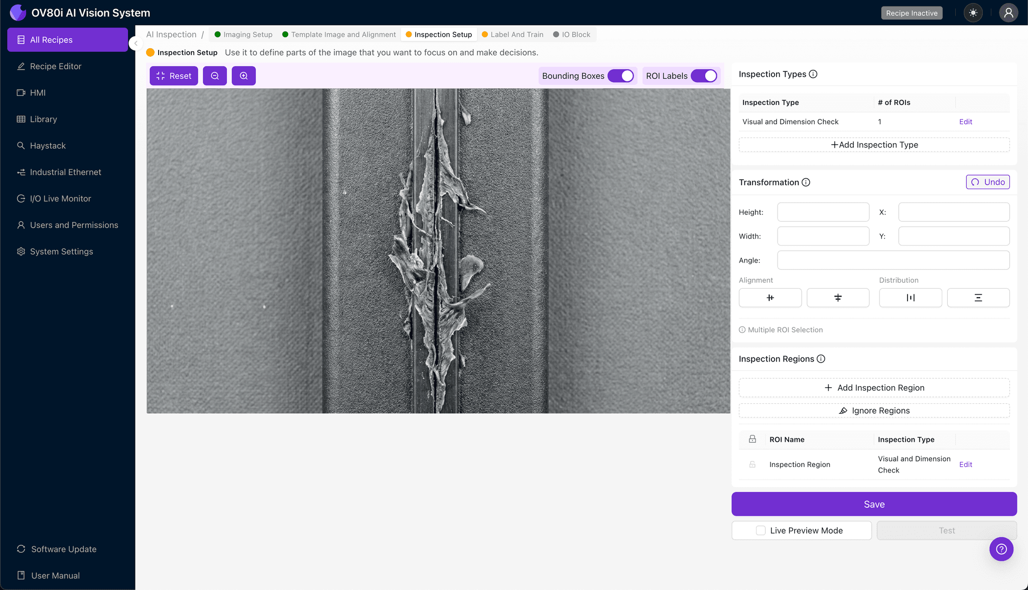 Labeling ultrasonic weld images for AI training with good and bad examples