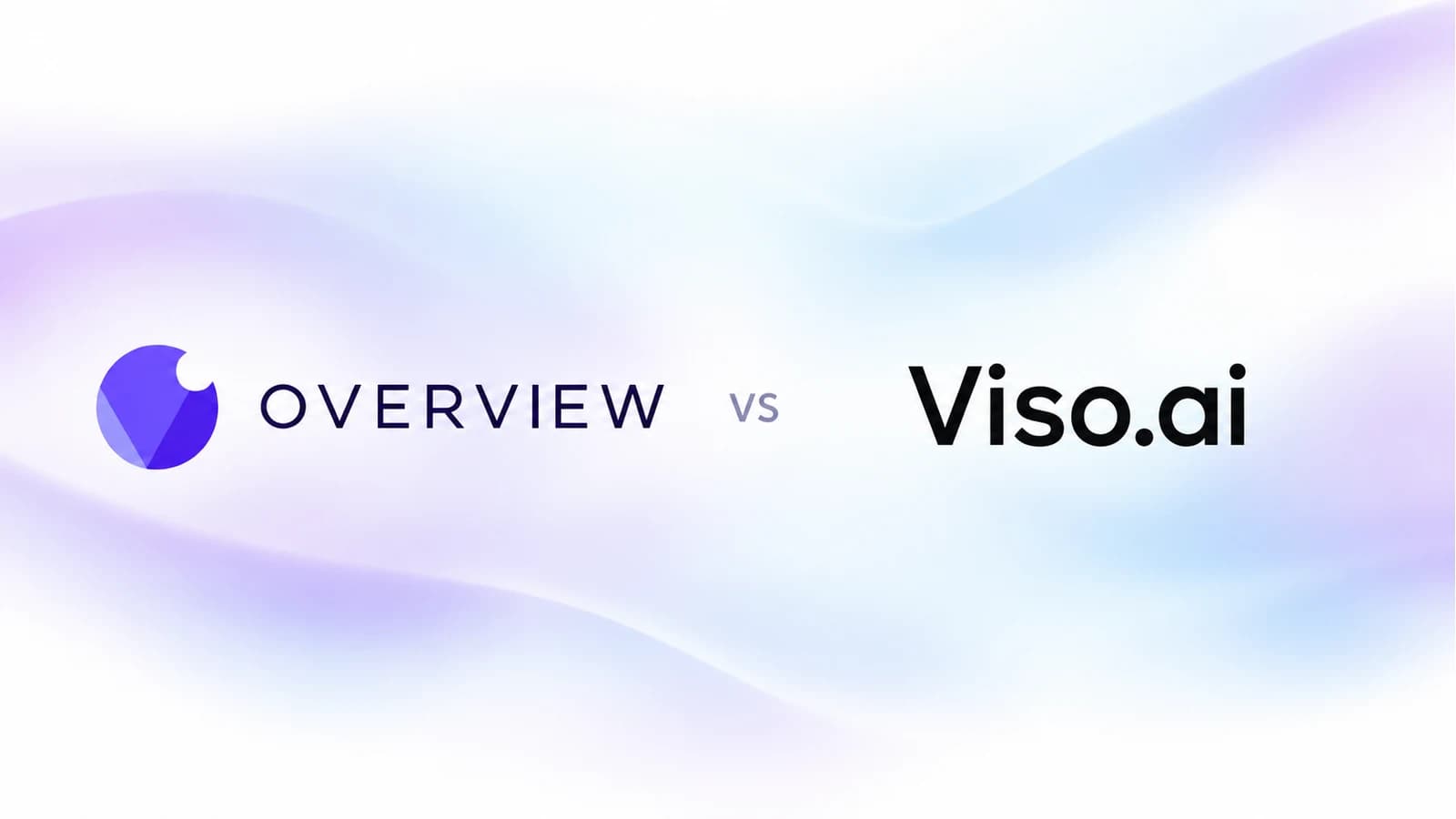 Overview and Viso.ai logos on a soft lavender and blue mesh gradient