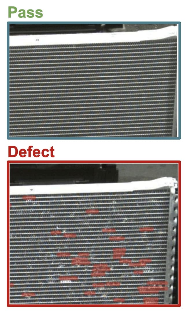 Genset Radiator Defect Radiator Pinhole Defect Detection | Caso de Inspección con IA | Overview