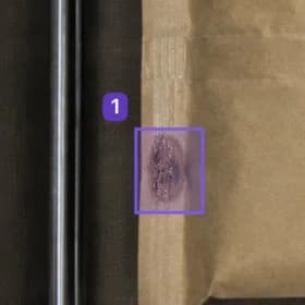 Synthetic packaging seal defect example 2