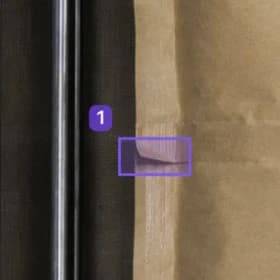 Synthetic packaging seal defect example 5