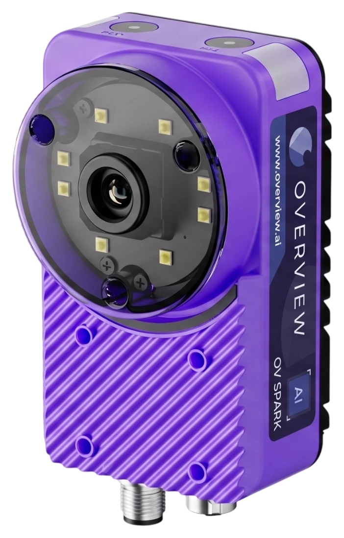OV Spark camera with the Overview side label.
