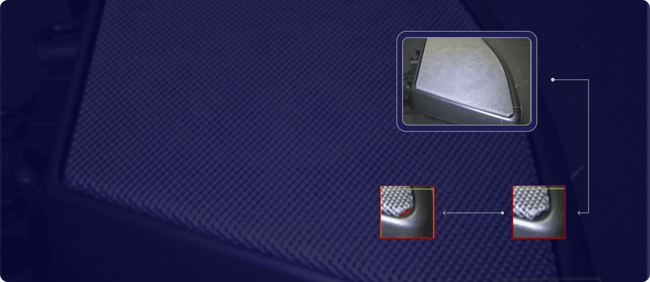 Example of defect inspection