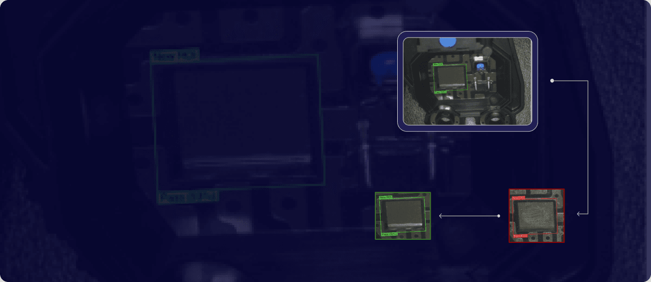 Example of defect inspection