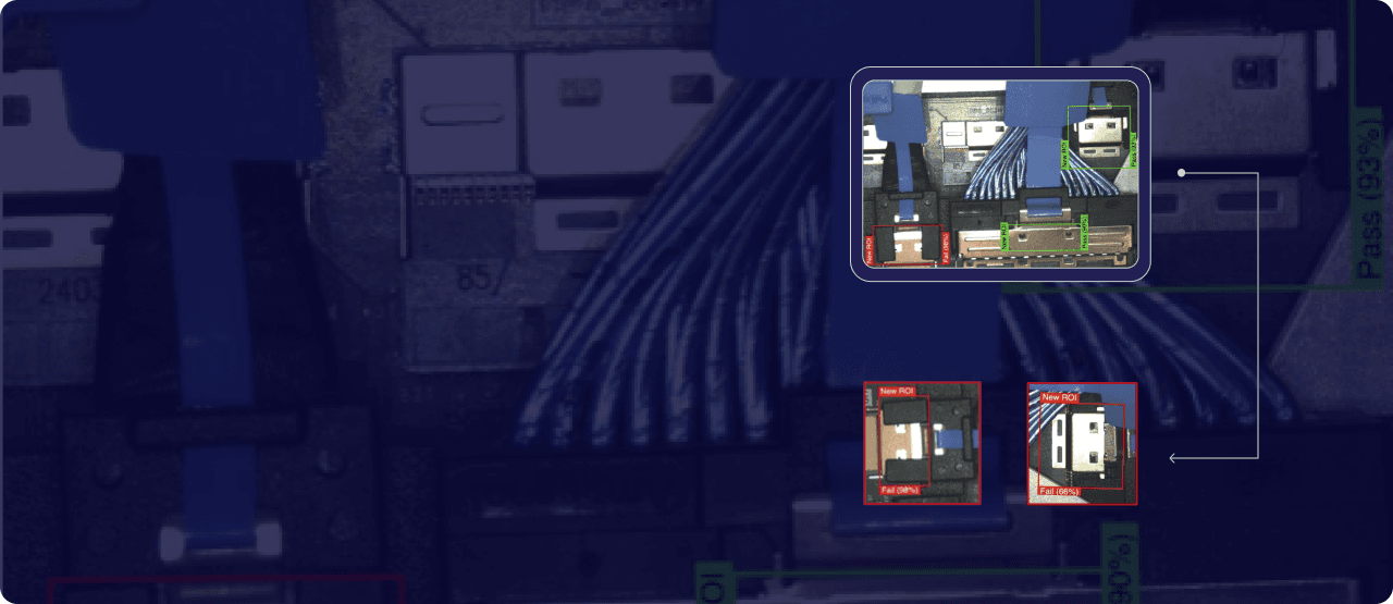 Example of defect inspection